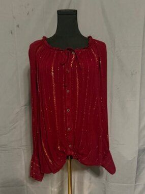 A.N.A Peasant Blouse Size 2X